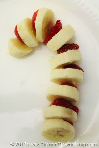 Banana Strawberry Candy Cane