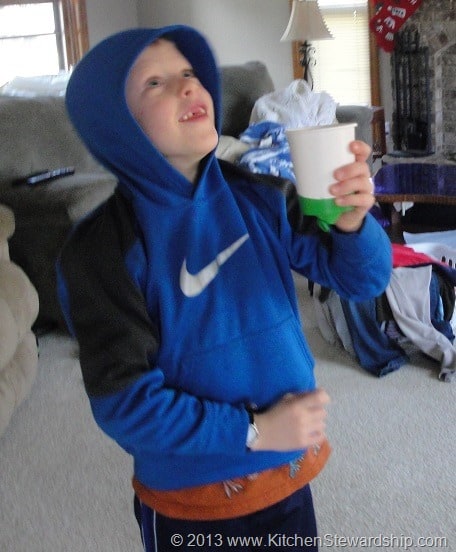 Catching the poof ball