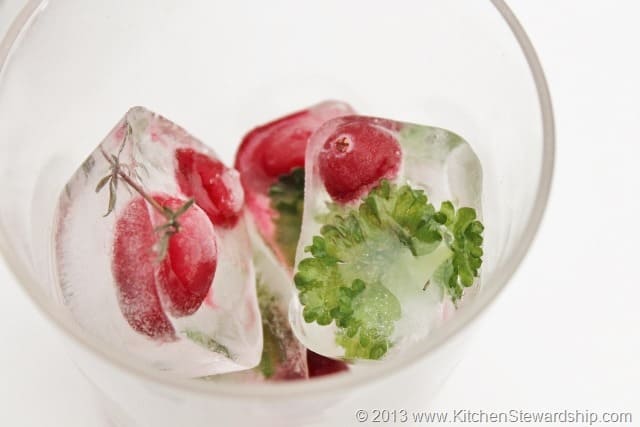 Festive Christmas Ice Cubes