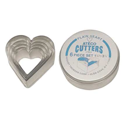 heart-shaped cookie cutters
