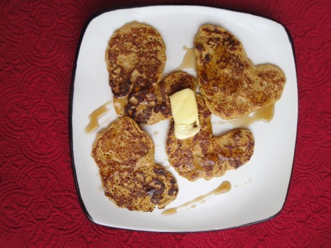 Heart Shaped Pancakes 