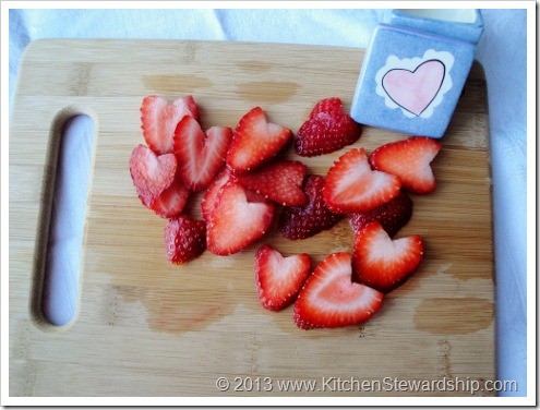 Strawberry Hearts for Valentine's Day treats