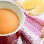 How to make simple ginger tea - to warm you up or keep the coughs and colds away. Even if you are not a tea person, this slightly spicy warm ginger drink will hit the spot