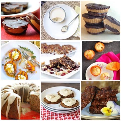 Sweets cookbook collage 3x3