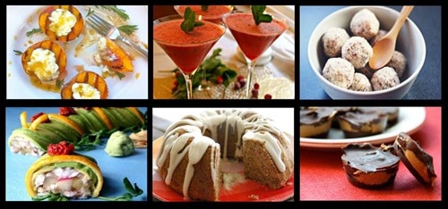 Sweets cookbook collage horiz