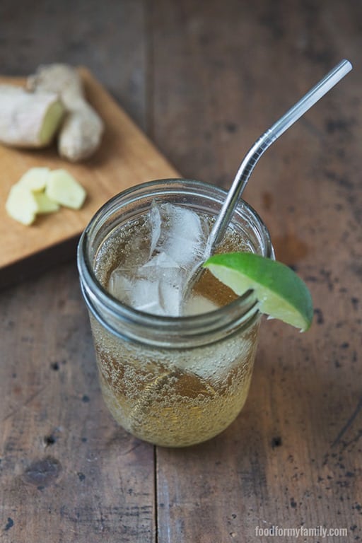 Fight the 'forbidden fruit mentality' -- not every fun drink is off limits in a real food world. Make your own homemade honey-sweetened ginger ale recipe - you will be blown away at how tasty and satisfying it is and reap the health benefits of fresh ginger, plus you are in charge of the ingredients. This is by far my favorite drink recipe ever!