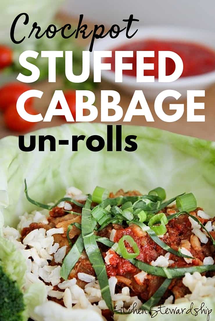 Crockpot Stuffed Cabbage Un rolls