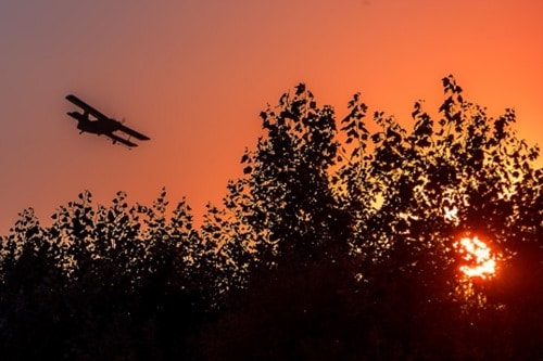 Radiation from the Sun while Flying