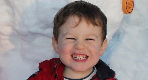 John Hamming it up in the Snow