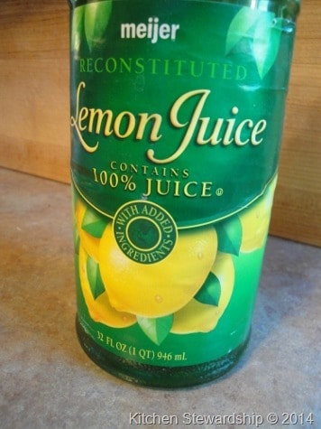 lemon juice preservatives