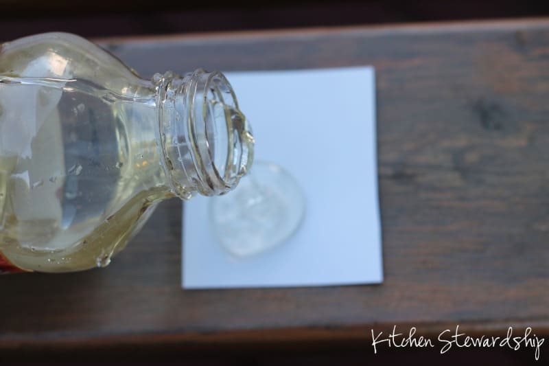 corn syrup for homemade non toxic ant poison on index card