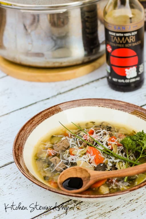 Cancer Fighting Vegetable Soup Recipe with an Asian Twist. Fight cancer naturally with these super foods. Simple, easy and filling, this vegetable soup is perfect during chemo treatment. My dad kicked chemo's butt and I swear it's partly because of this soup!