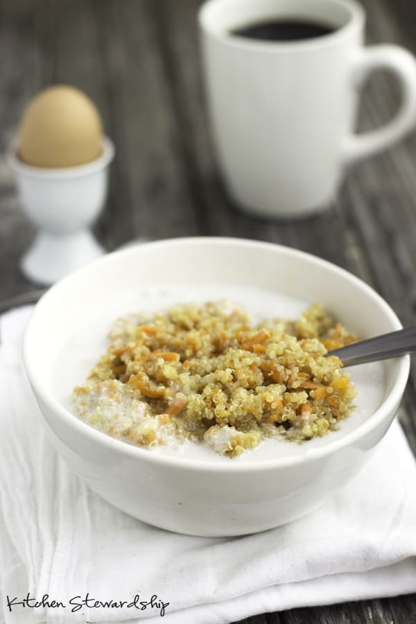 carrot quinoa vegetables for breakfast ideas