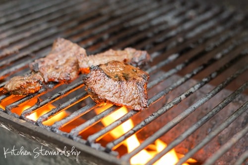 Grilling Steak - healthier with a dark beer marinade!