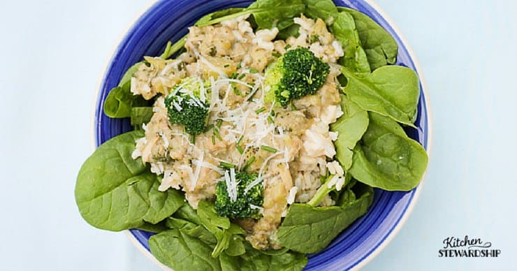 Chicken and Rice with White Sauce Recipe (Gluten-Free and High Protein! Check out the Secret Ingredient)