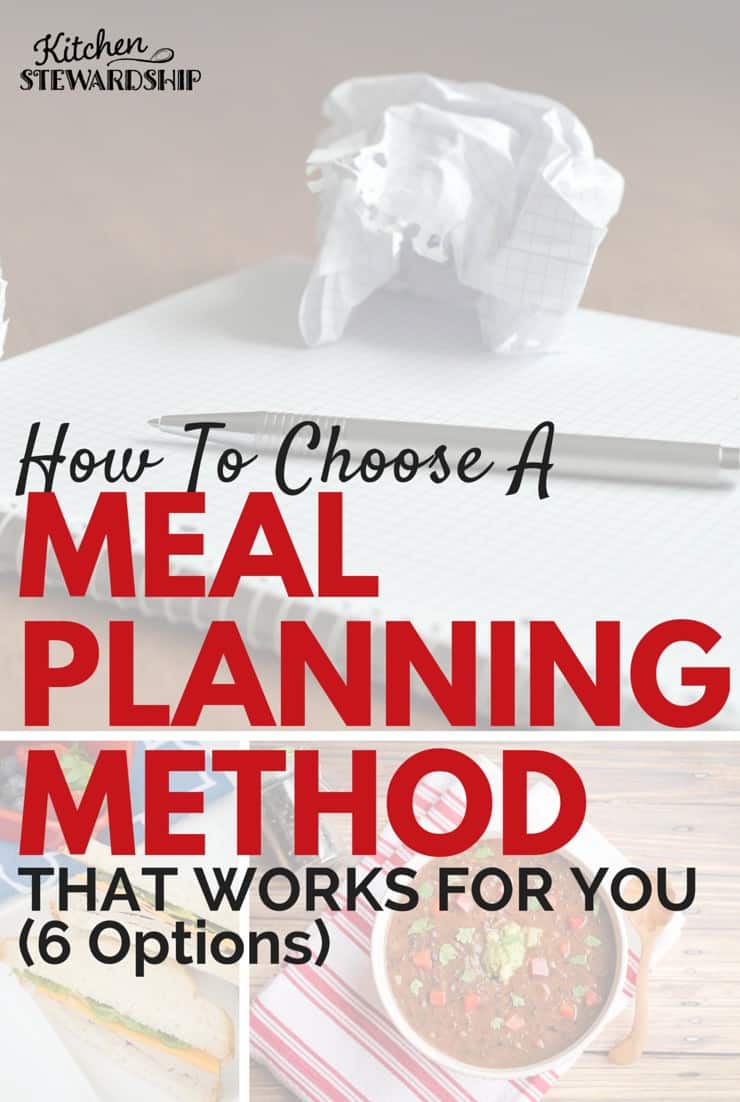 How To Choose A meal planning method 2