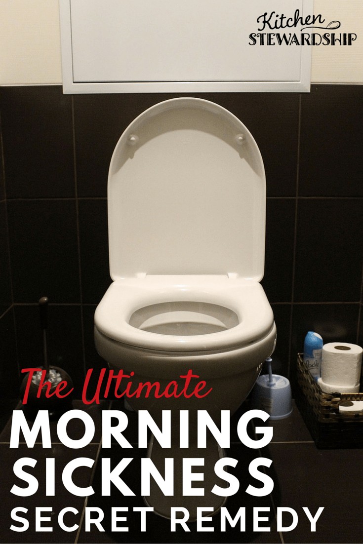 the ultimate morning sickness remedy, toilet