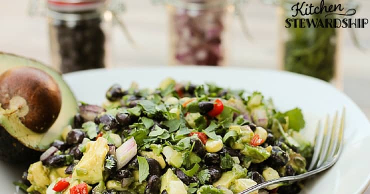Super easy salad, dip, or taco topping ...black bean and avocado salad speaks volumes in flavor and will help you keep it simple for your next potluck or party