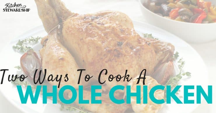 Two fail-proof ways to cook a whole chicken in the crockpot. There's even a choice if you forget to defrost the chicken!