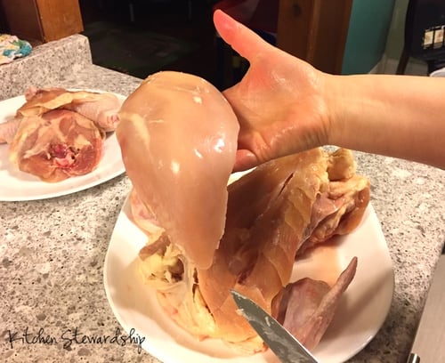 cut up chicken breast