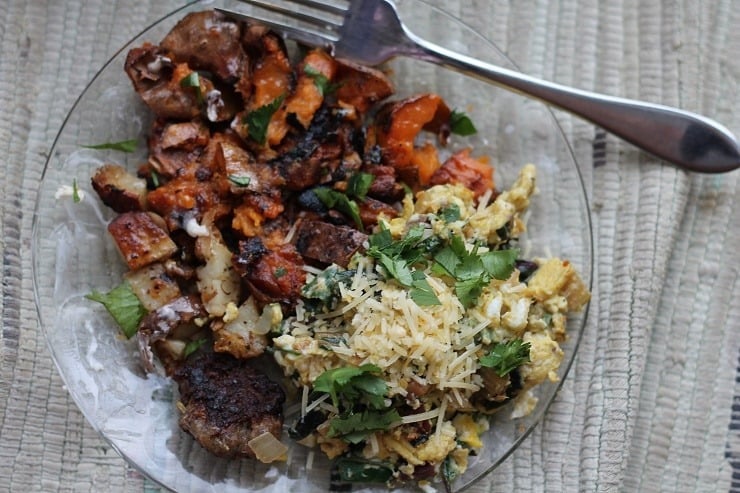 2 24 breakfast eggs sweet potatoes sausage