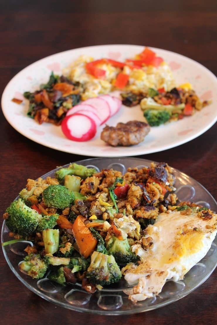 2 26 breakfast w leftover meat and veggies