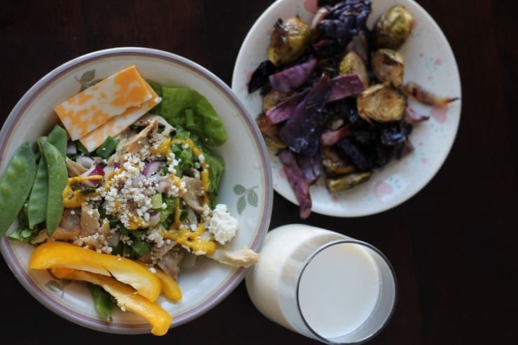 Chicken Salad and Roasted Veggies
