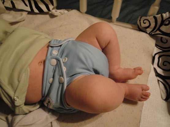 Fuzzibunz cloth diaper sizes down to newborn