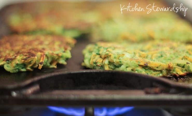 Making Potato Vegetable Pancakes