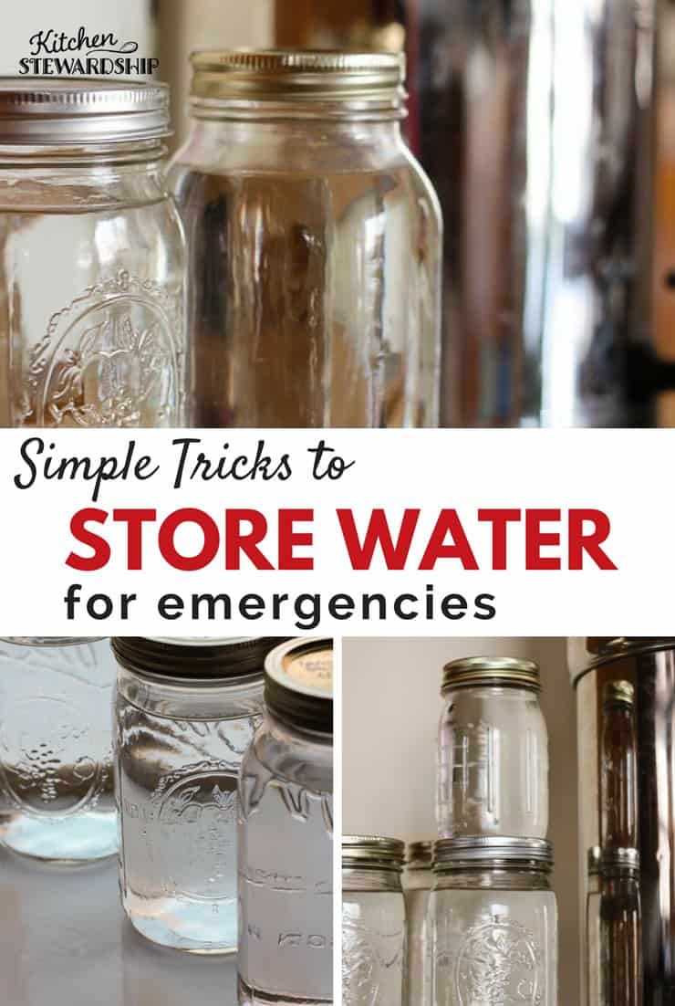 Store water for emergencies