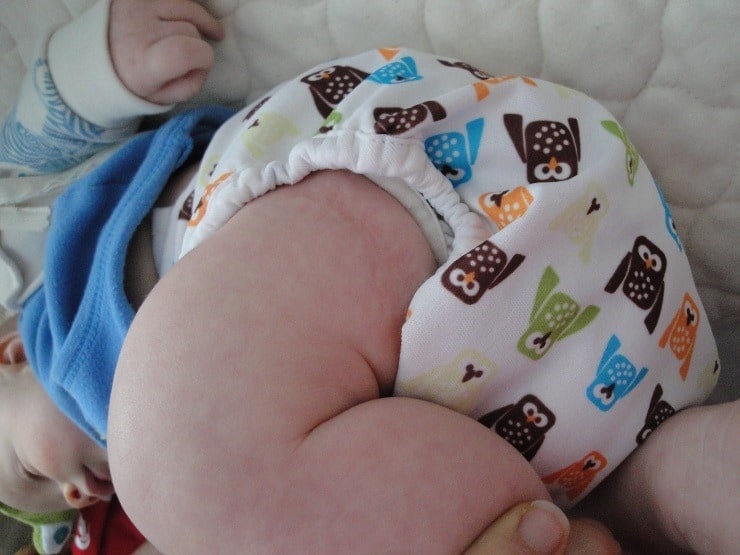 Thirsties cloth diaper fits when old on new baby