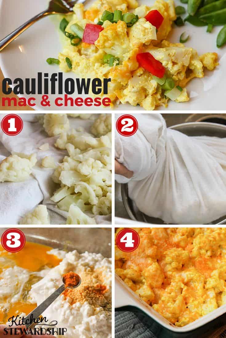 4 steps to make Keto Cauliflower Mac and Cheese Recipe