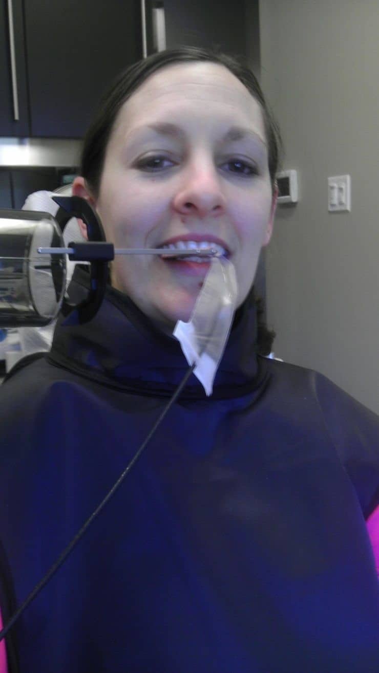 Xray selfie at the dentists office
