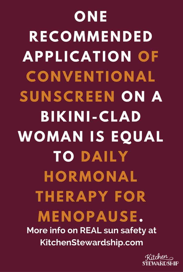 Sunscreen is Full of Estrogen 1 F