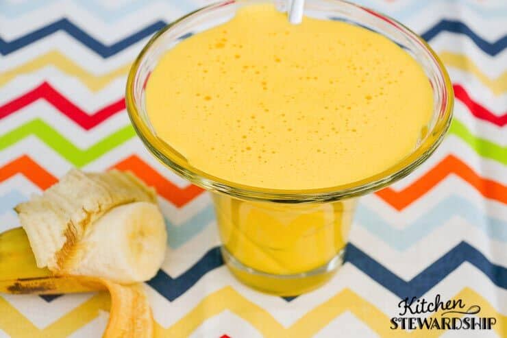 Three Ingredient No Cook Banana Custard