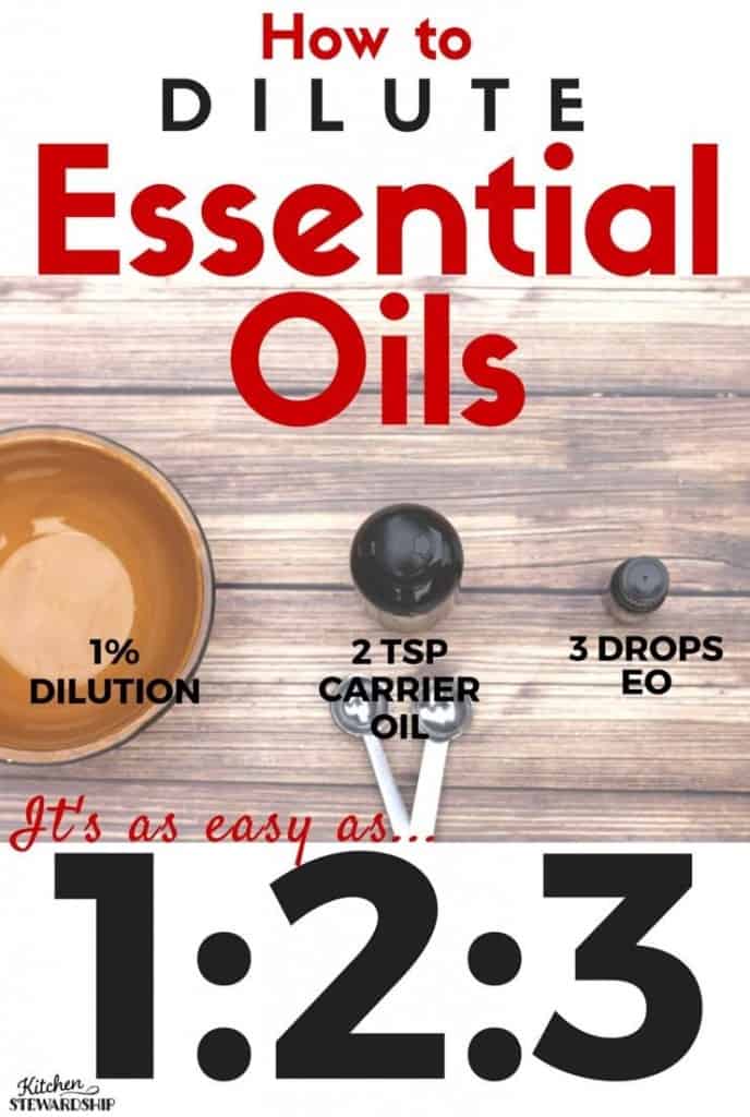 essential oil dilution chart