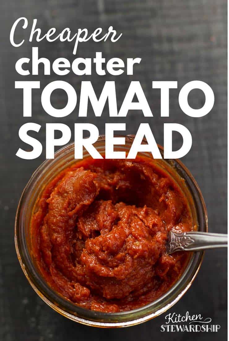 Cheaper Cheater Tomato Spread