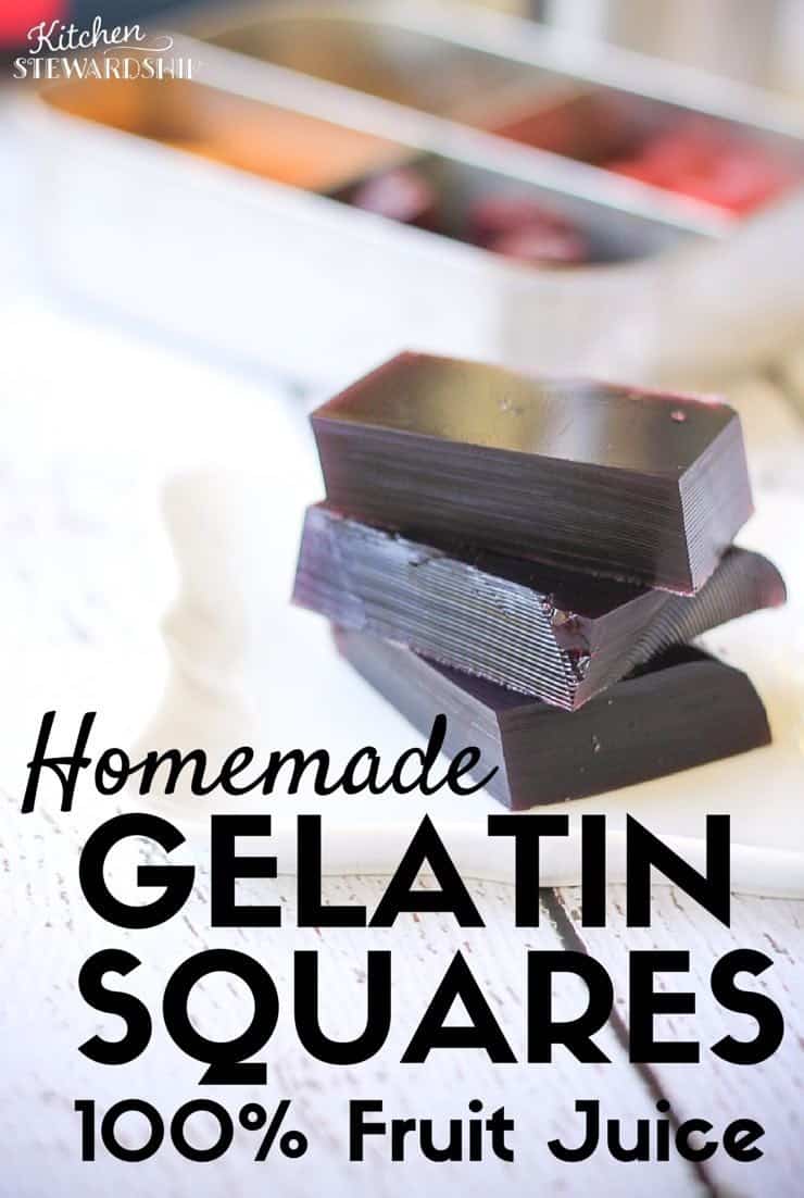 Homemade Gelatin Squares