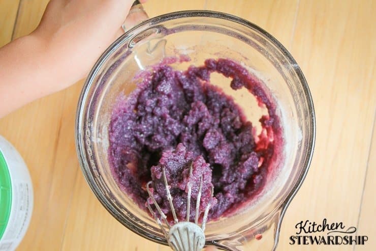 gelatin and juice starting to harden