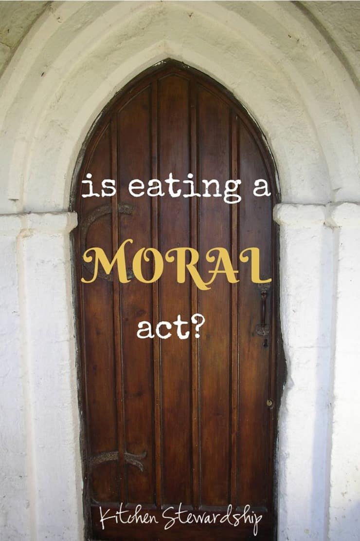 Is eating a Moral Act