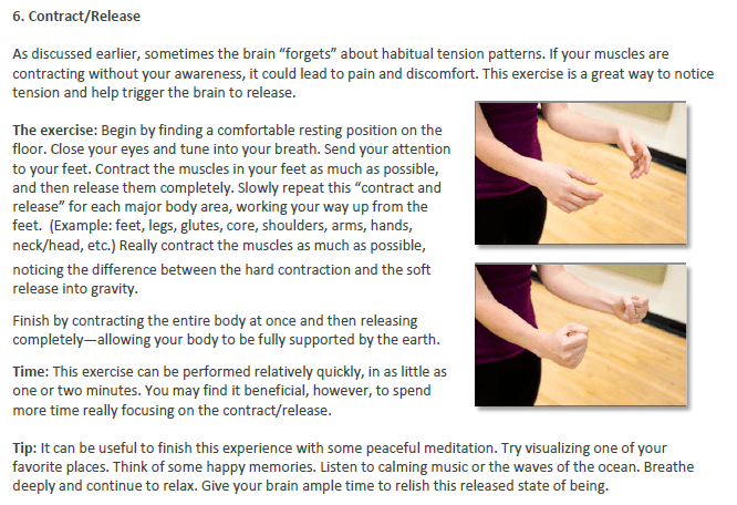 Live Pain Free stress relieving workout example