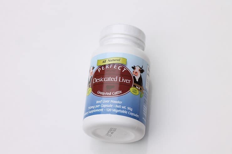 Perfect Supplements Desiccated Liver, beef liver powder.