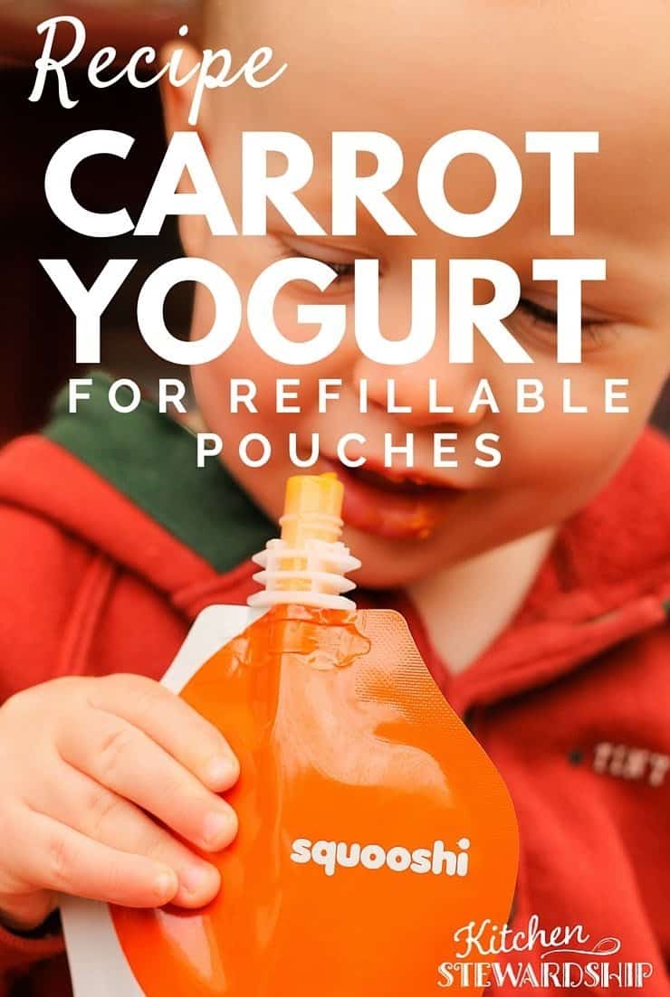 Carrot Yogurt Recipe for Refillable Pouched