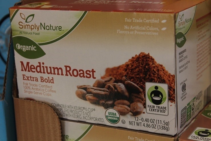 ALDI Simply Nature organic fair trade coffee