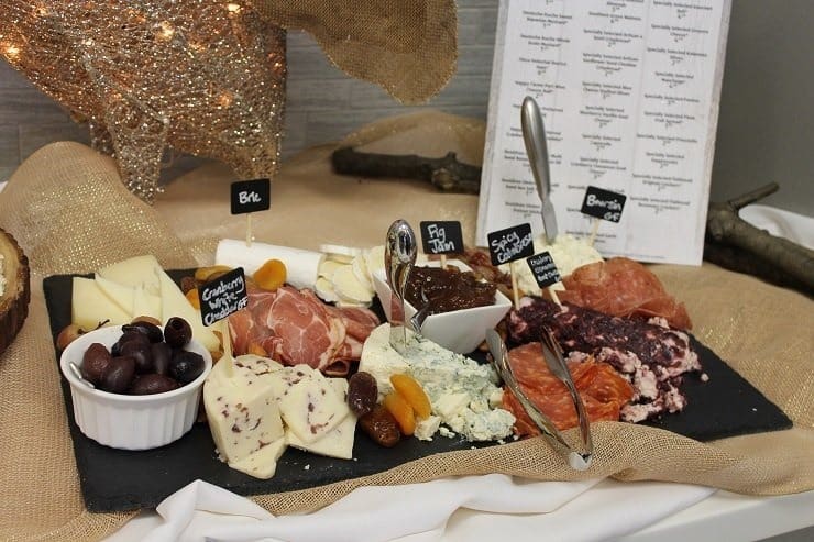 ALDI meat, cheese, olives and spreads holiday party platters