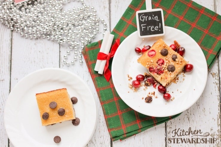 Cardamom Cranberry Christmas Cake grain free and delicious