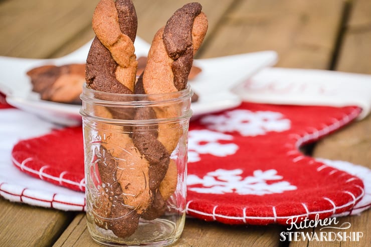 favorite Christmas cookie chocolate peppermint twist