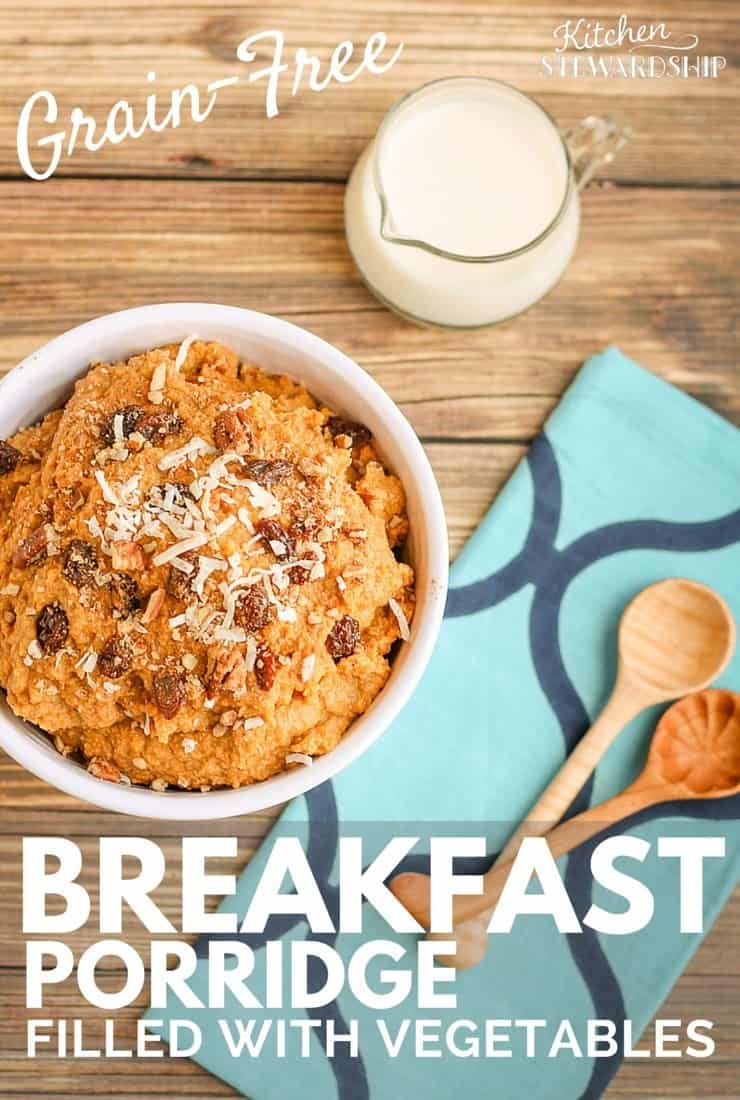 Pumpkin Pie Grain Free Breakfast Porridge no oatmeal rice legumes needed plus an egg free brea
