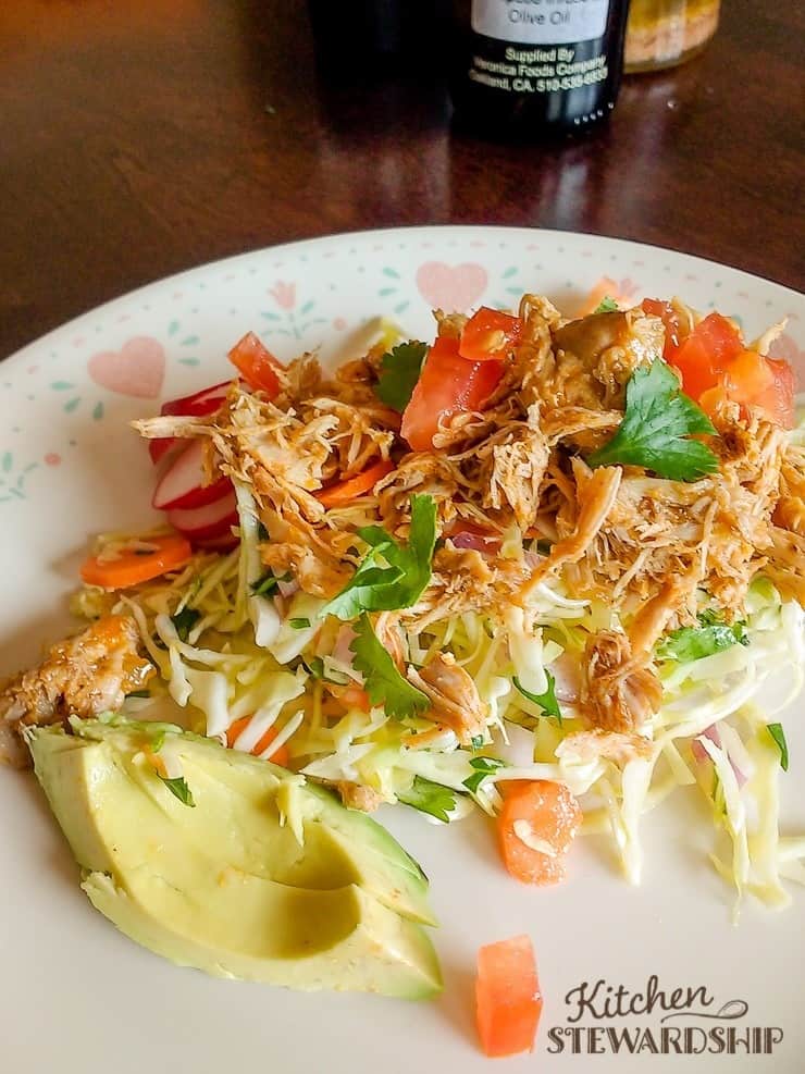 Instant Pot taco meat and cilantro lime coleslaw from Live Simply meals men can make