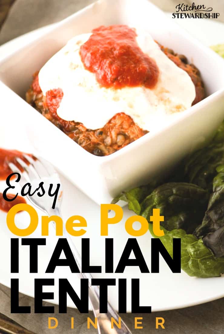 One Pot Italian Lenti Dinner Recipe